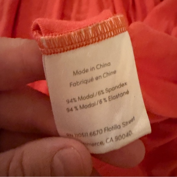 RTR Ingrid & Isabel Coral‎ Empire Waist Stretchy Off Shoulder Maxi Dress Sz S - Picture 8 of 14